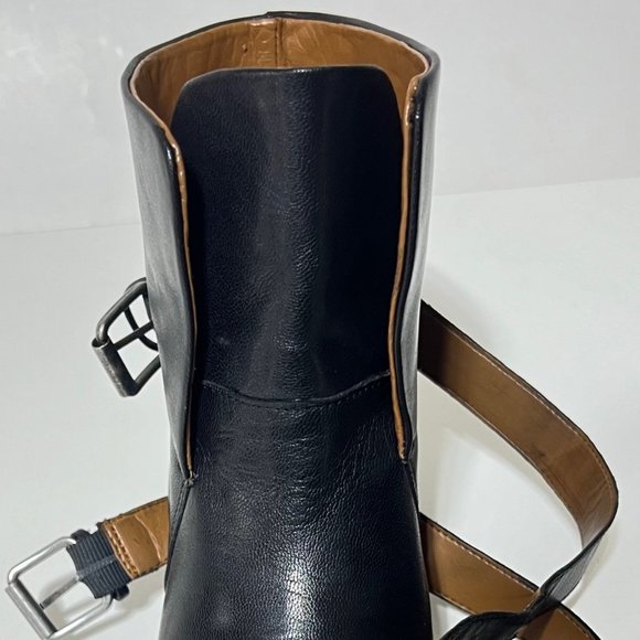 Nine West Buckle Leather Booties, Boots, Short Block Heel , Size 6 M - Picture 12 of 16